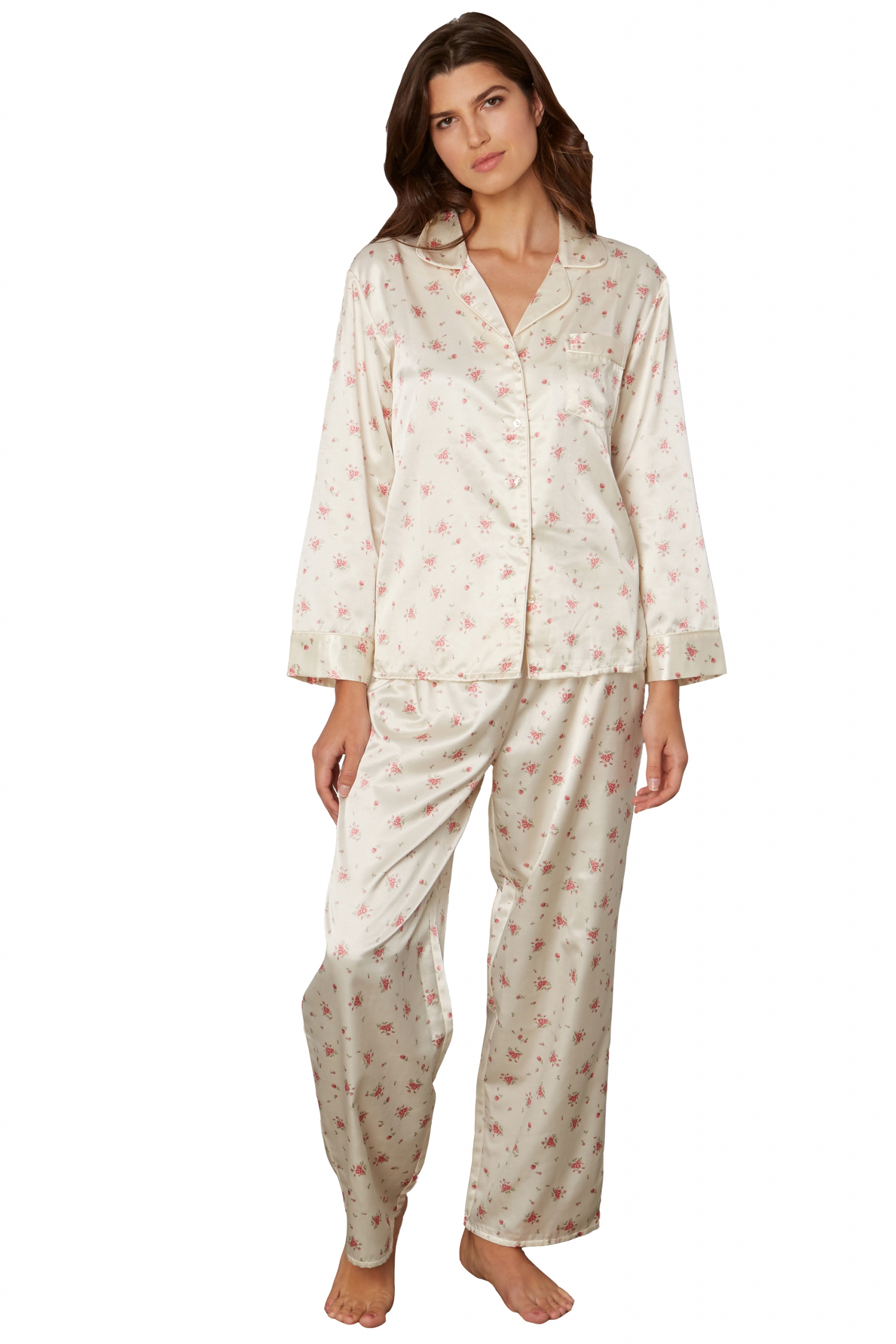 Kayanna Satin-Cotton Pajama